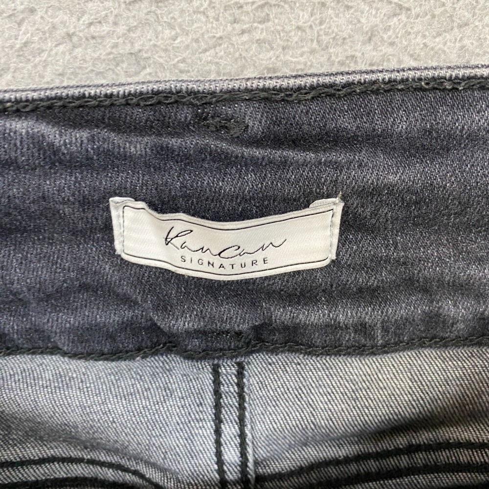 Kancan Denim Shorts Womens‎ 0/25 Kurvy Ultra High Rise Stretchy Distressed Curvy - Picture 4 of 13